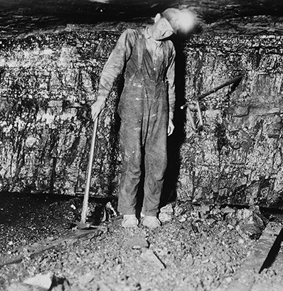 Irish immigrant coal miner via Library of Congress.