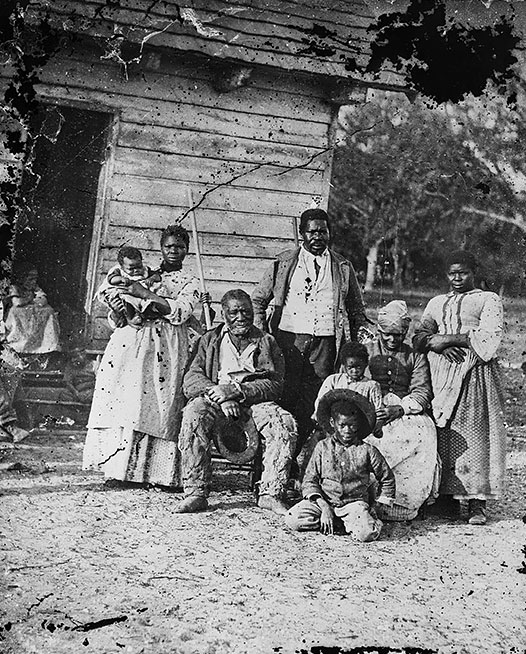 Timothy H. O’Sullivan, Five generations of an enslaved family on Smith's Plantation, Beaufort, South Carolina,1862. Library of Congress