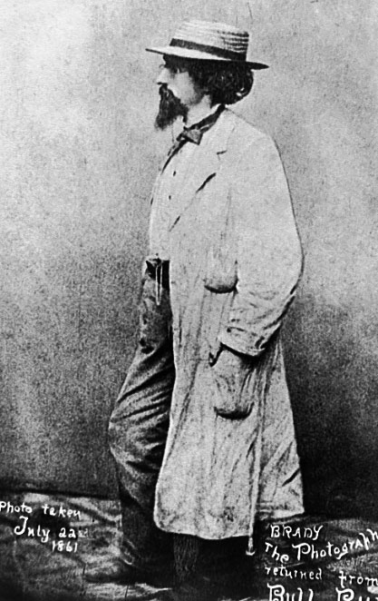 Mathew Brady, the photographer, returned from Bull Run, July 22, 1861.