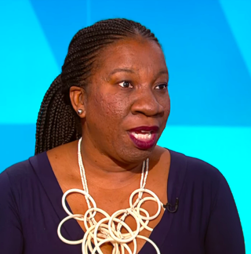 Tarana Burke, founder of #MeToo. Permission has been granted for educational purposes only, courtesy of WETA/PBS NewsHour Productions via American Archive (WGBH and Library of Congress). 